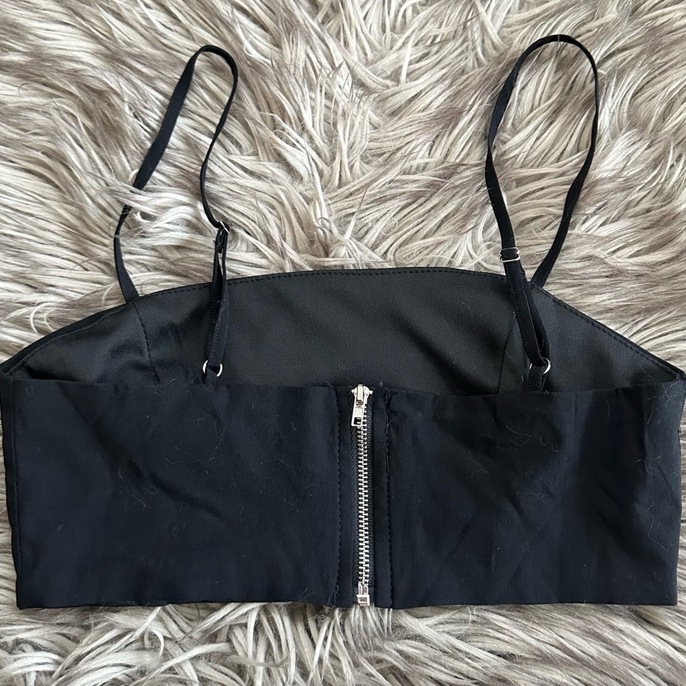 LULUS (Zipper Back) Sexy Sultry crop top - Great Condition  - Sz XS